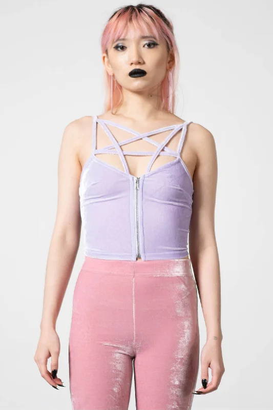 Lost In Sin Zip Top [PASTEL LILAC]