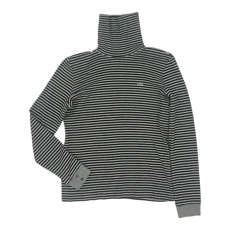 Top Ls By Lacoste In Black & Grey, Size:S