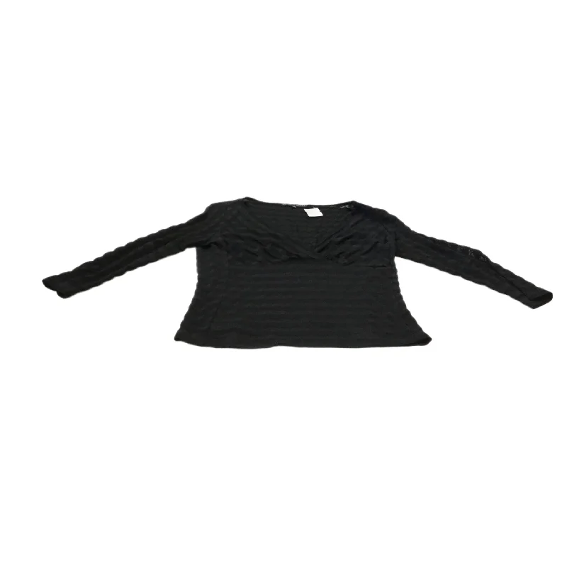 Top Long Sleeve By Chicos In Black, Size: 1