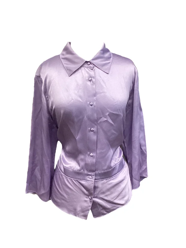 Top Long Sleeve By Clothes Mentor In Purple, Size: 1x