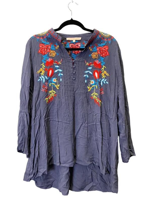 Top Long Sleeve By Cmc In Floral Print, Size: M