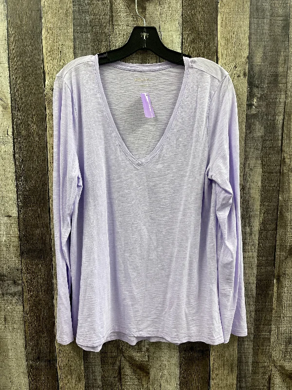 Top Long Sleeve By Lilly Pulitzer In Purple, Size: L